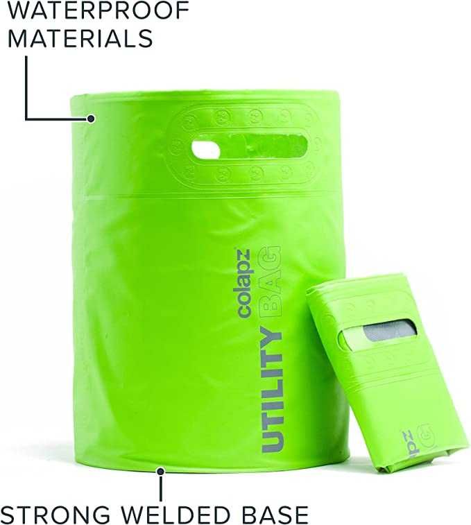 Многофункционална къмпинг-чанта. Colapz, 35 литра. Сива, зелена.