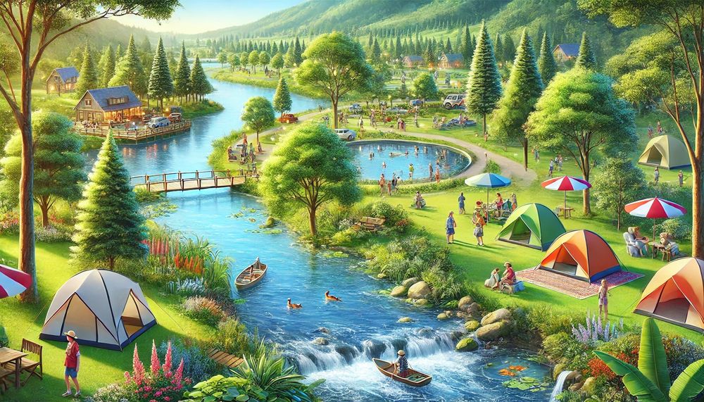 Земля на Ташморе вдоль реки