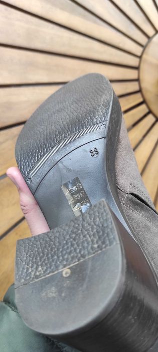 Cizme 39 toc. Piele întoarsă