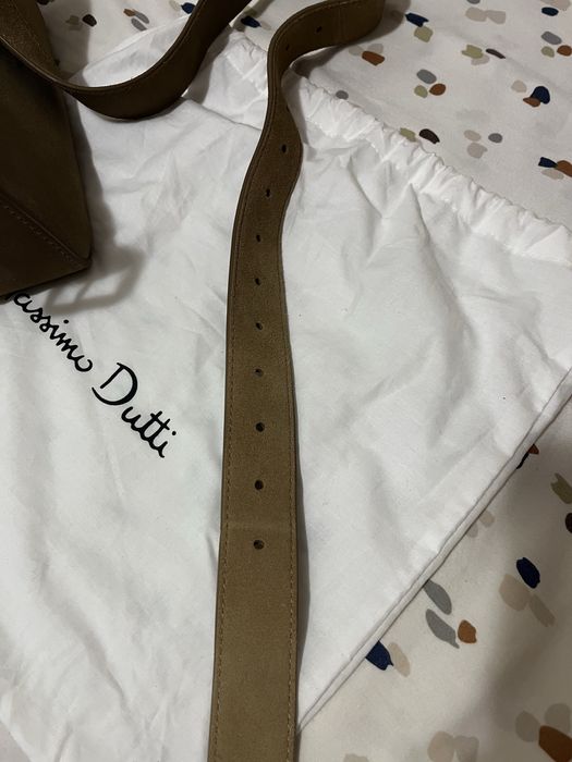 Велурена чанта Massimo Dutti