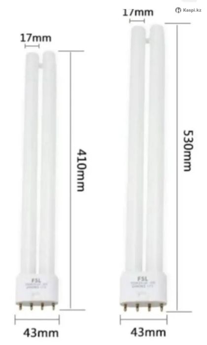 Лампочка 55W 2G11, люминесцетная холодный белый