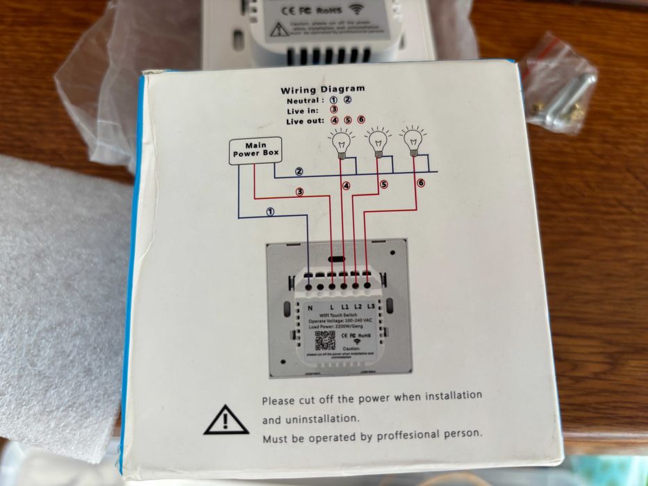 Vand Intrerupator intelIgent cu Touch WIFI