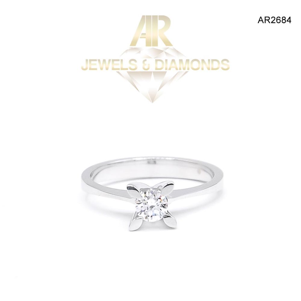 Inel Aur 18K cu DIAMANT central model ARJEWELS(AR2684)