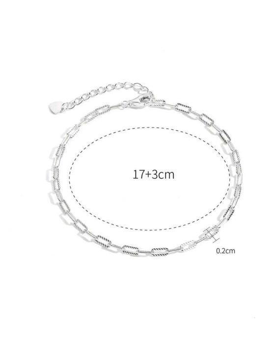 Сребърна нова гривна