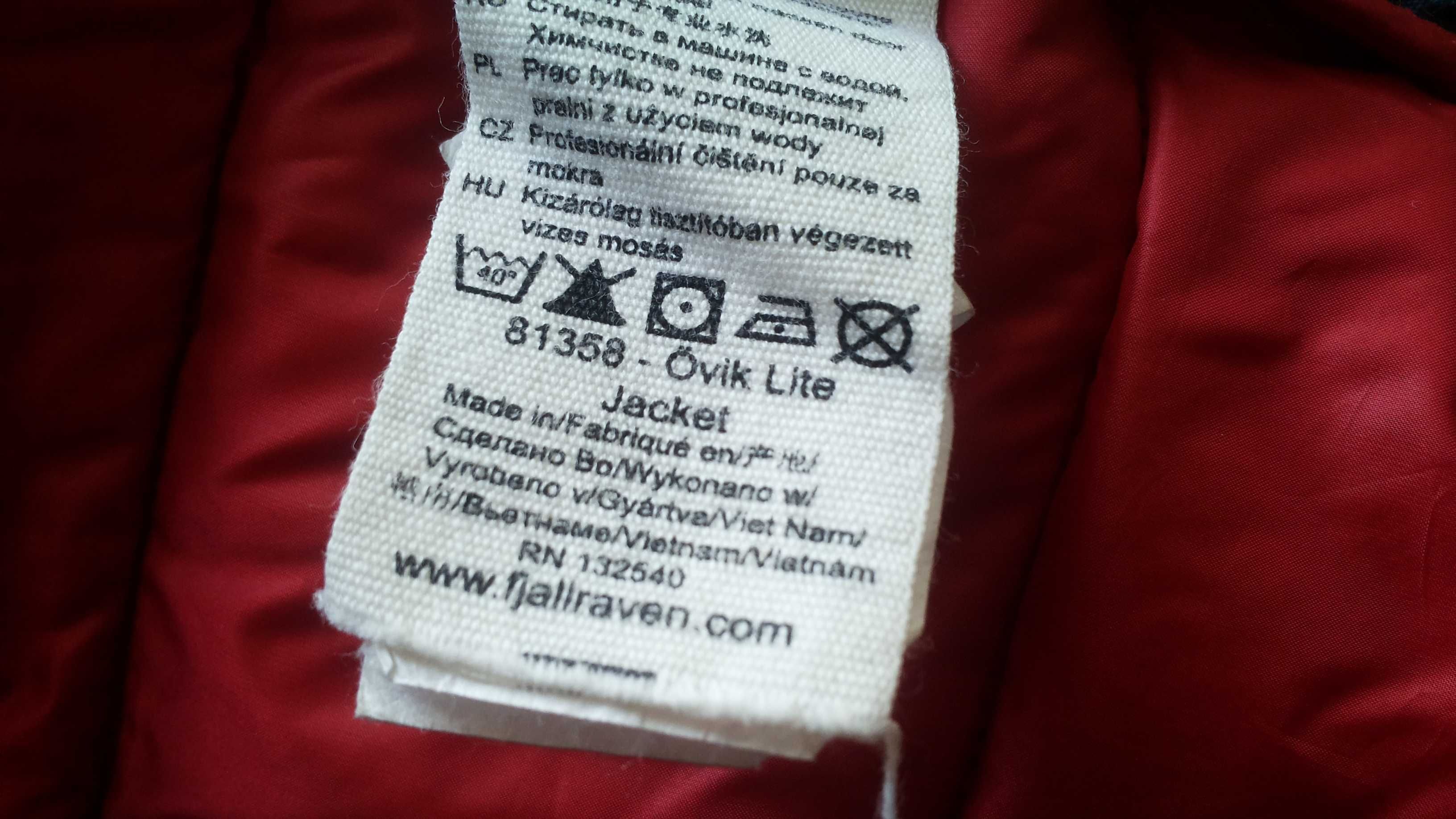 FJALLRAVEN G-1000 Ovik Lite Winter Jacket раз M зимно туристическо яке