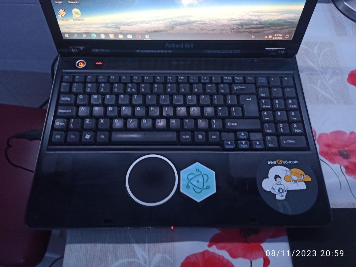 Laptop Packard Bell dual core 4gb ram