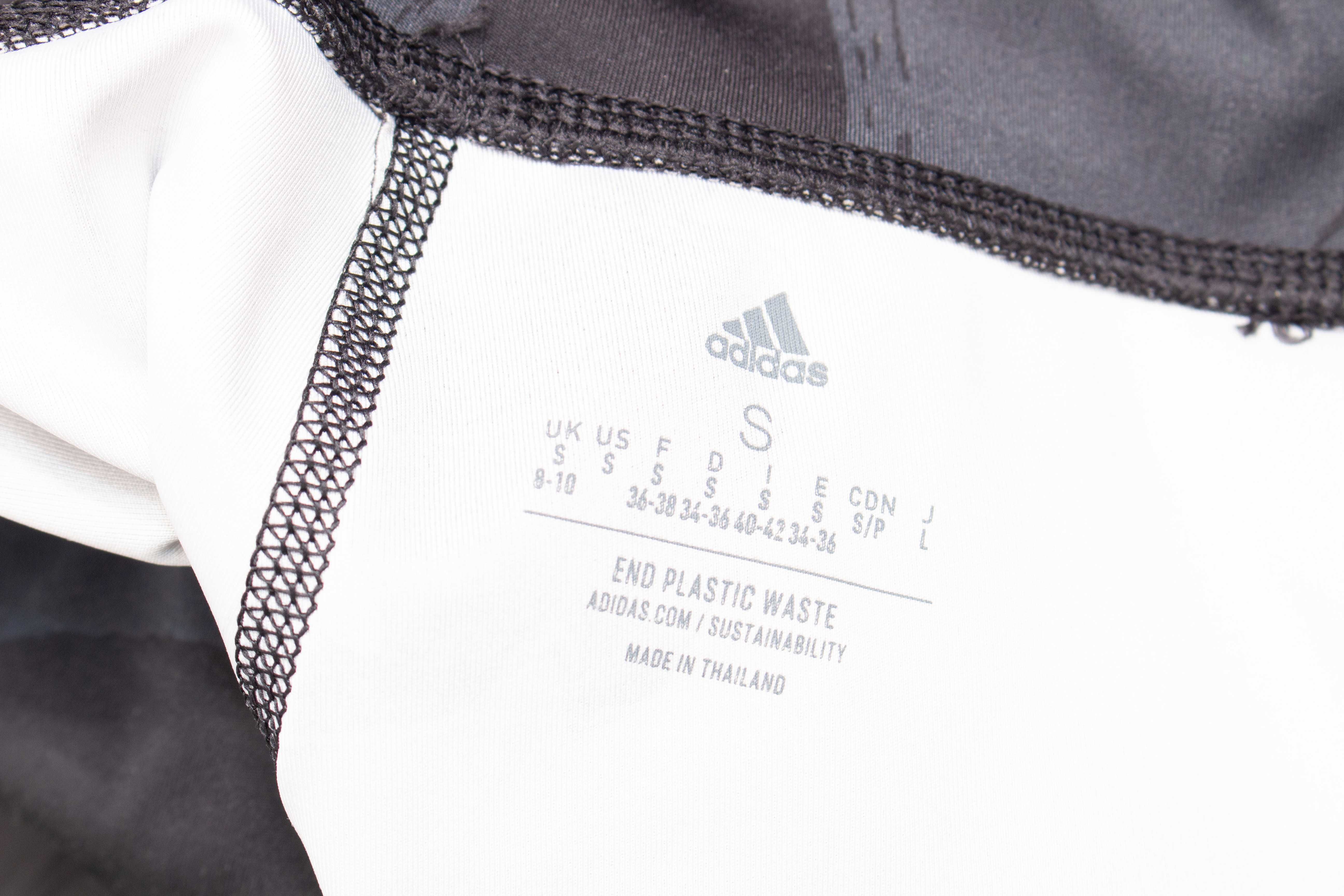 Adidas оригинален дамски клин сиво черен висока талия S
