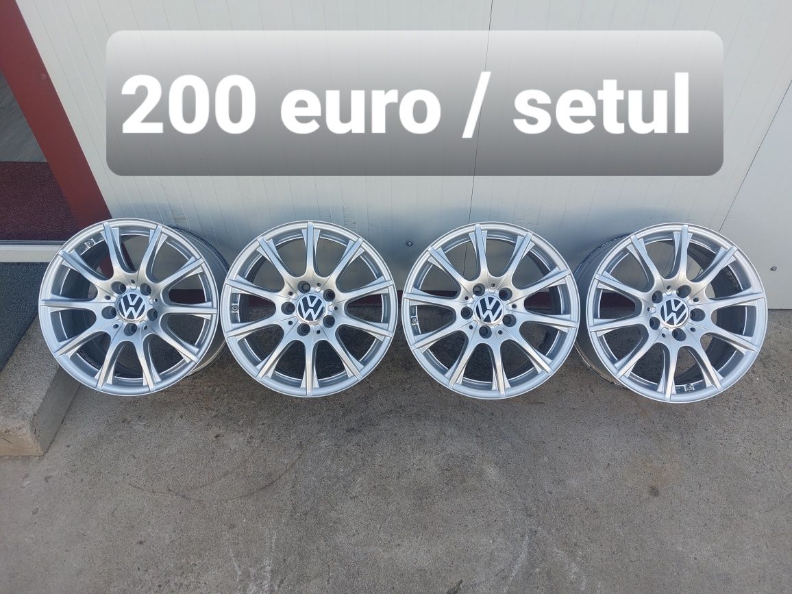 200 euro setul!Jante aluminiu r16 / Vw Audi Skoda Seat Mercedes /5x112
