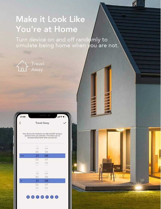 Wi-F,смарт контакти Nooie  съвместим с Alexa, Smart Life и Tuya-4 броя