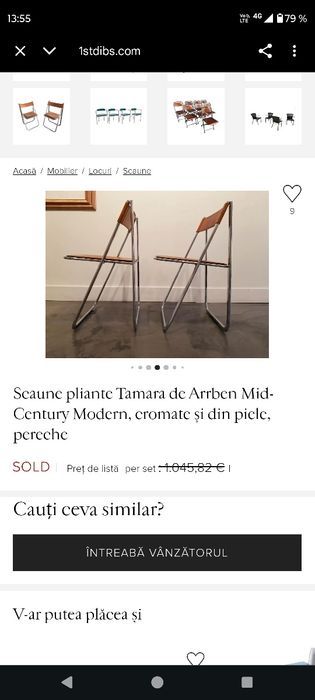Scaune pliabile anii 70 Arbben Italia