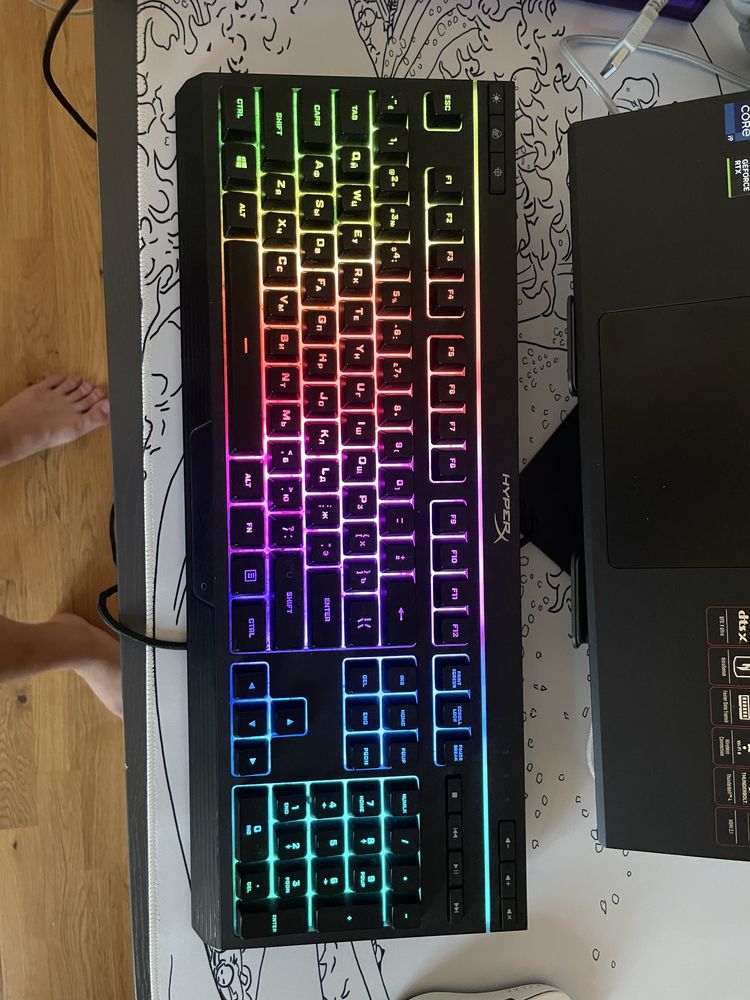 Клавиатура HyperX Alloy Core RGB HX-KB5ME2-RU черный