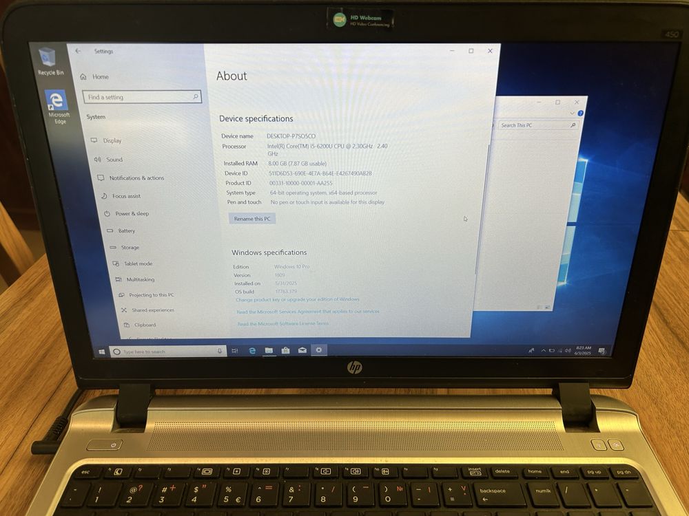 Лаптоп HP Probook G3