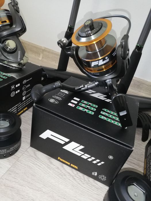 SET 2 Lansete Crap Robinhan 3.6m 3.75 LBS + 2 Mulinete FL EFB 6000