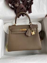 Hermes Kelly 28 Togo сумка из натуральной кожи