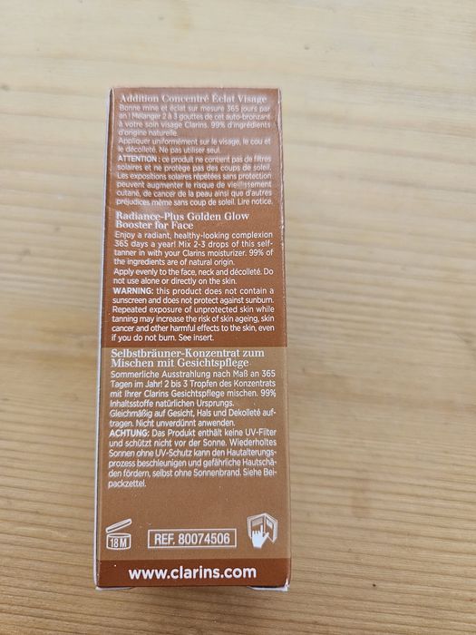 Clarins Self Tan - crema autobronzanta fata, 15 ml