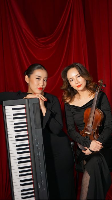 Живая музыка, музыканты скрипка фортепиано