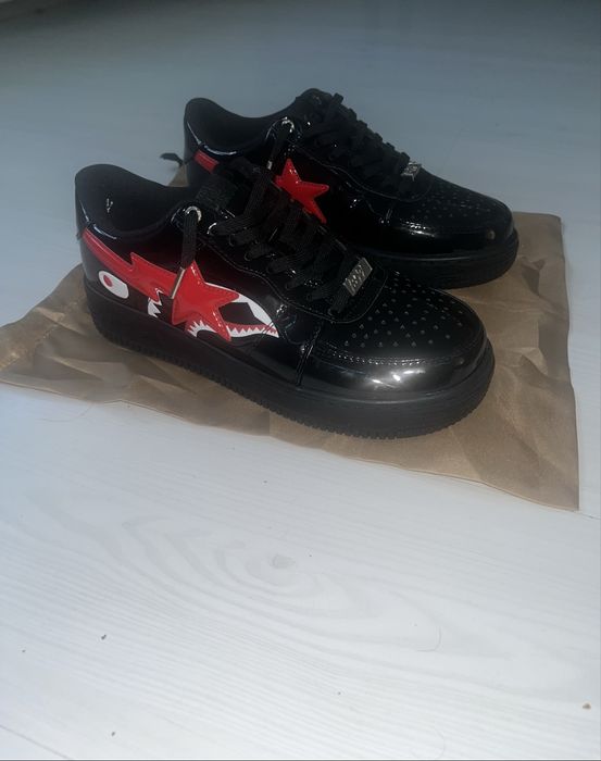 Bape sta black shark обувки