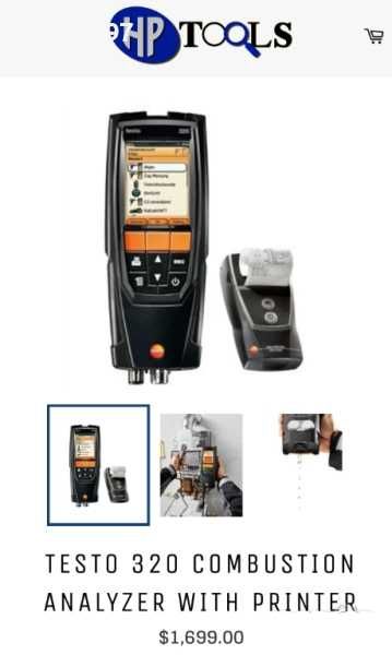 TESTO 320 Basic - Газ анализатор перфектен комплект