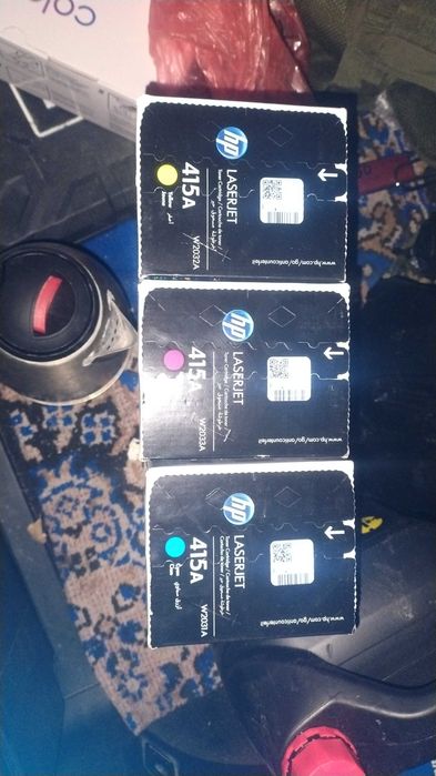 Картридж 3 штуки желтый красный голубой