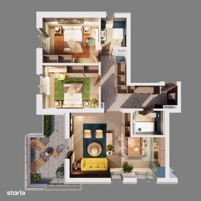 Apartament 3 camere langa parcul Romanescu