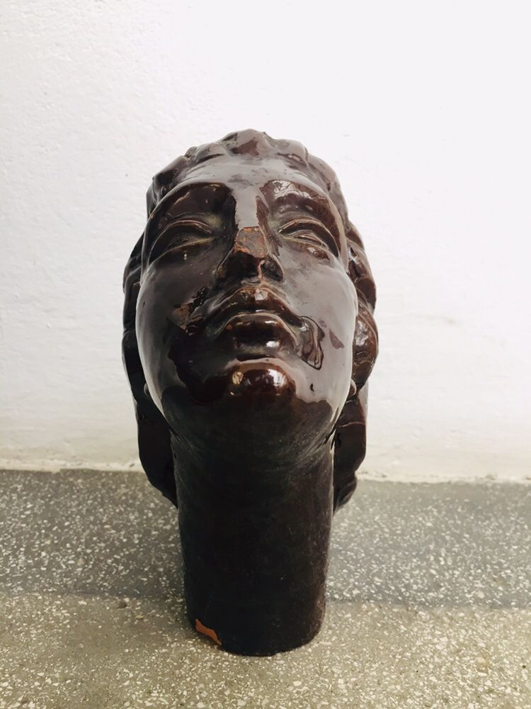 Sculptura ceramica veche “Făt Frumos” sculptor consacrat, D.Paciurea.