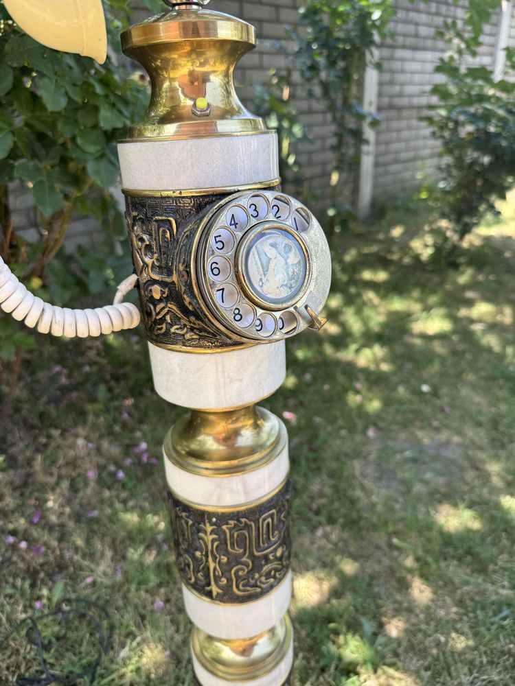 Telefon deosebit din bronz si marmura
