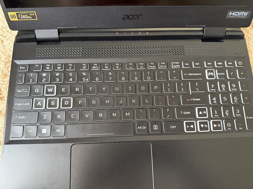 Laptop acer nitro 3070 ti