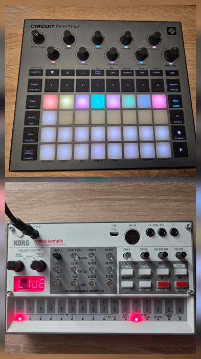 Продам грувбокс Novation Circuit Rhythm и Korg Volca Sample.
