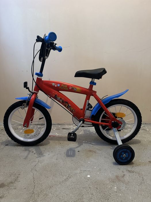 Toimsa, Детски велосипед Paw Patrol, с помощни колела, 16 инча