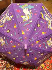 Детский зонт с единорогом