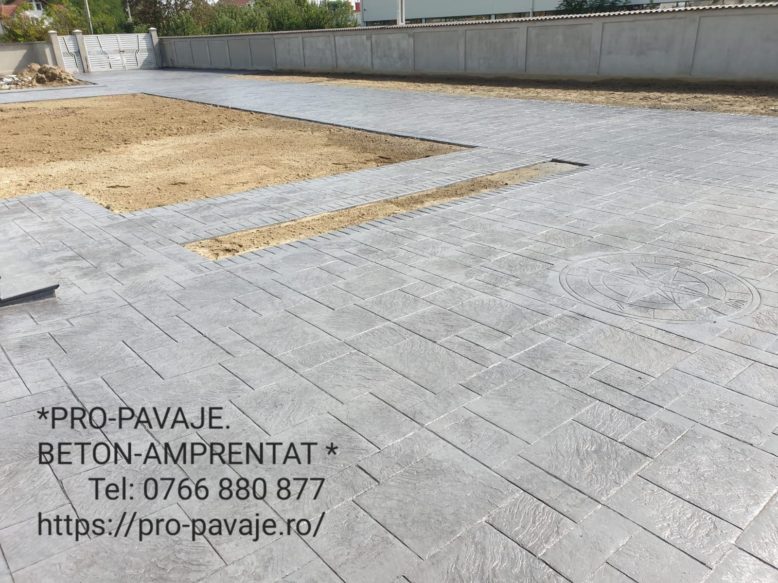 Pavaje din beton amprentat în Satu Mare, Sălaj, Oradea, Cluj.