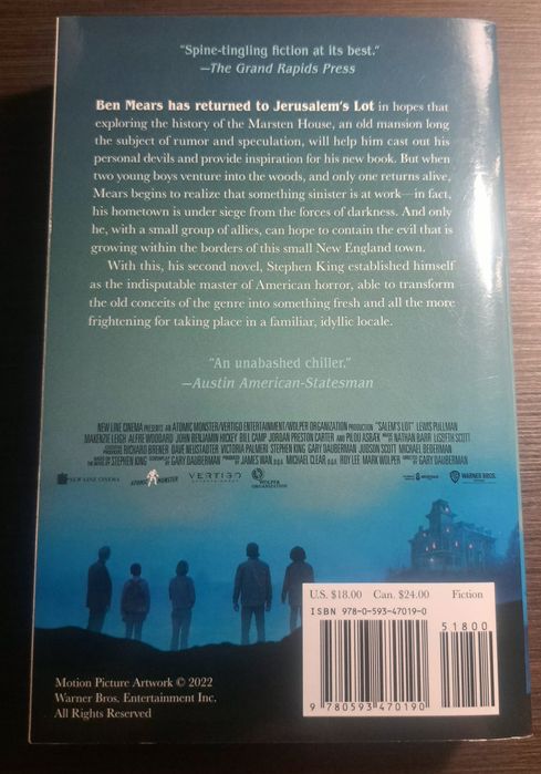 Salem's lot (Movie Tie-in)- Stephen King