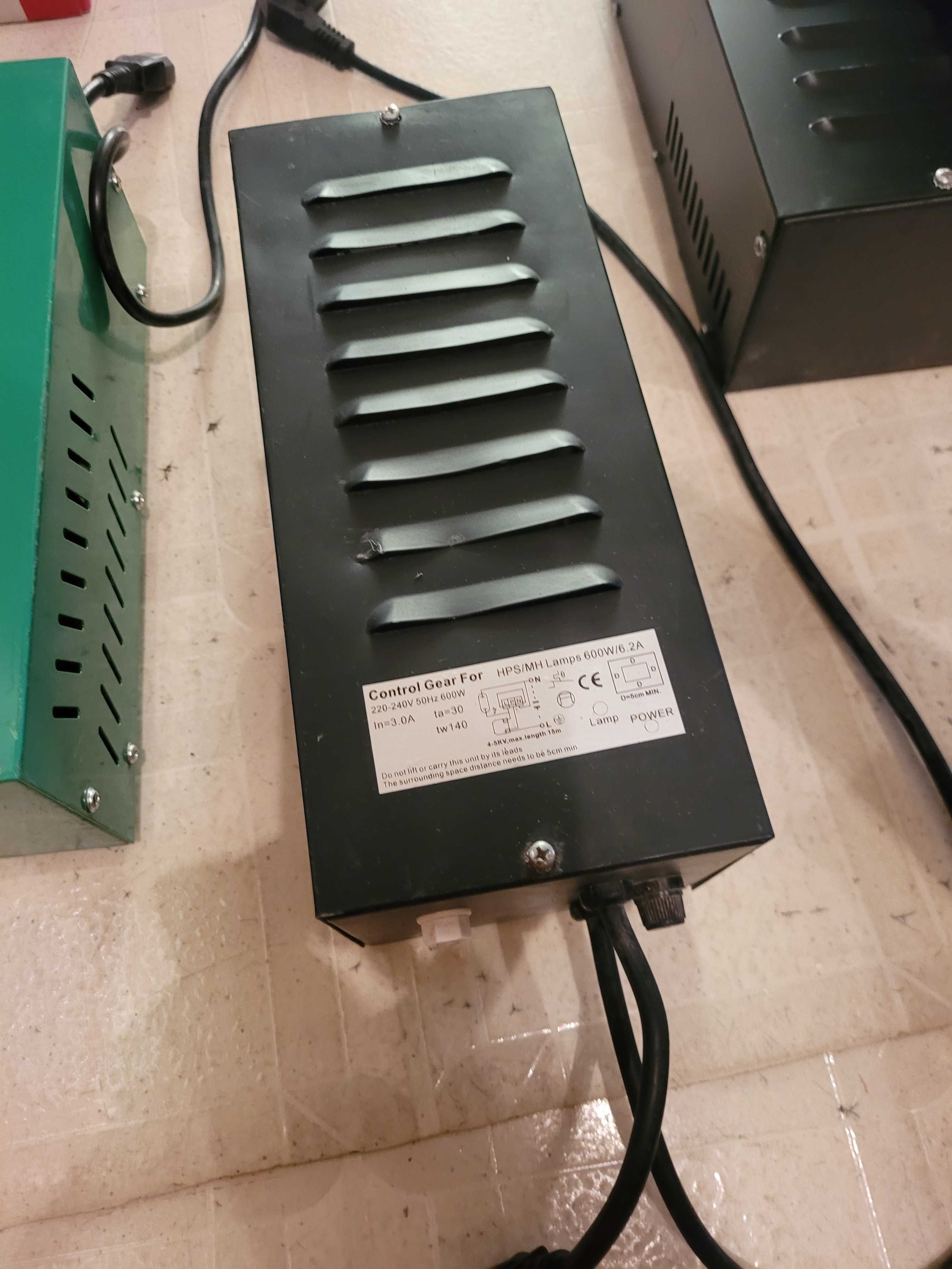 Комплекти за растеж 600 w  дросел, лампа и рефлектор
