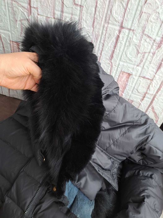 дамско яке,зимно,дълго пухено,шуба гъши пух, Cerruti 1881,лисица