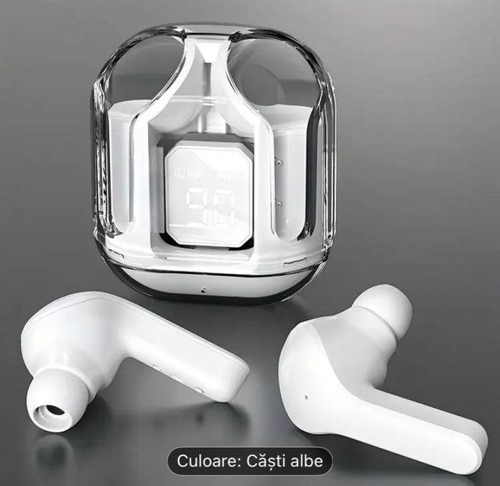 Casti Audio Wireless Bluetooth PRO ALB