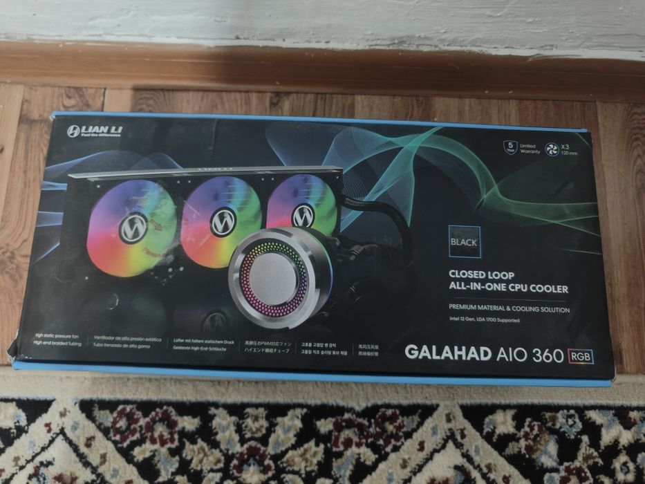 Водяное охлаждение lian li galahad 360 aio rgb