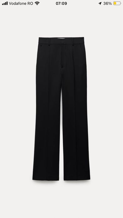 Pantaloni office negri Zara, noi, cu eticheta, marimea M