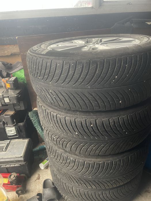 Jante 17 5x108 cu anvelope iarna michelin pilot alpin5