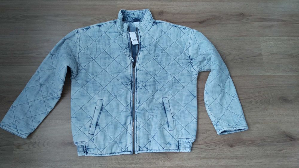 Ново с етикет дамско дънково бомбър яке GAP