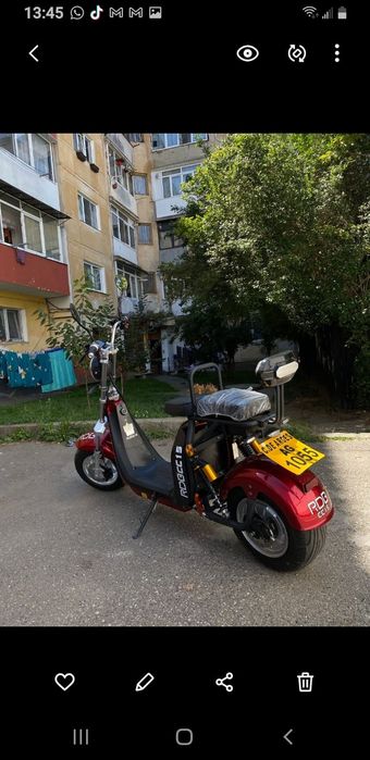 Scuter electric inscris