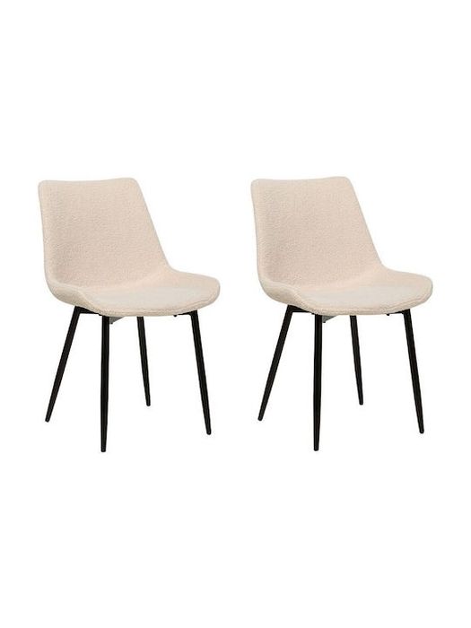 Set 2 scaune dining Bej, Beliani
