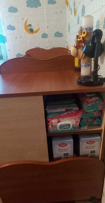 Patut cu saltea si lenjerie