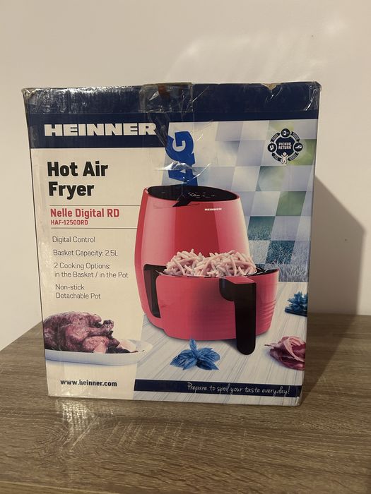 Air Fryer Heinner  – 2.5L, Roșu – ca nou!