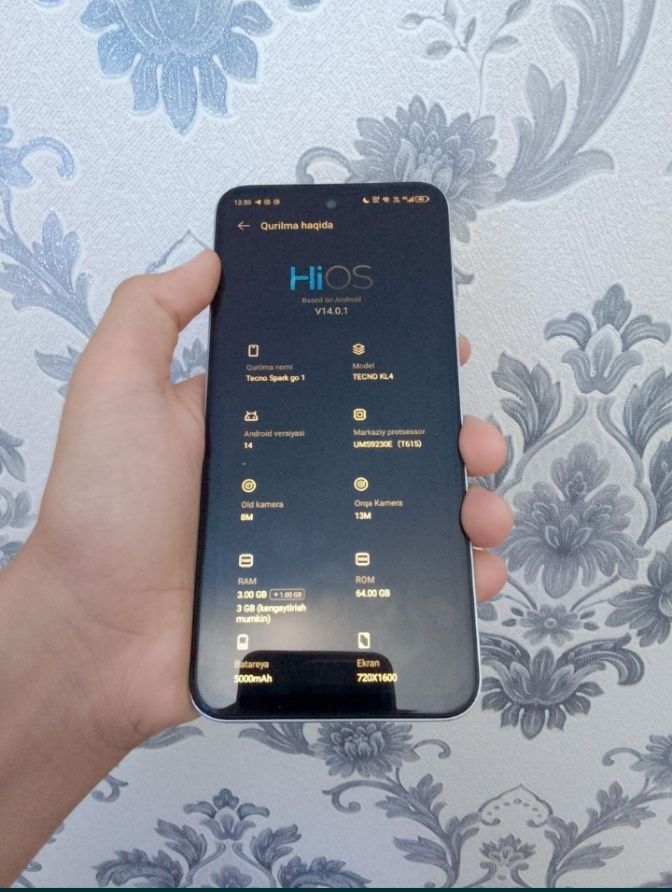 Tecno spark go 1