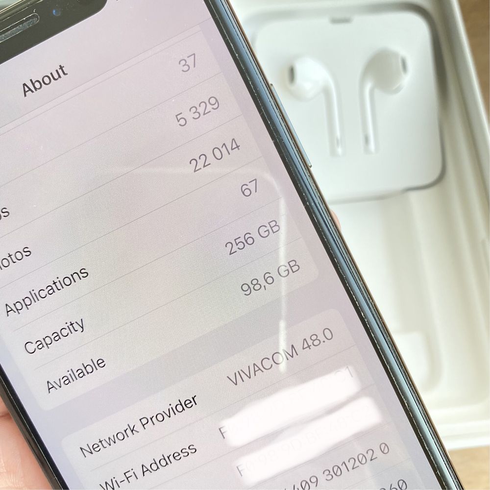 IPhone X 256 GB памет