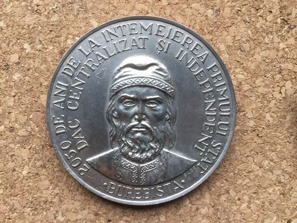 Medalie Burebista bronz argintat