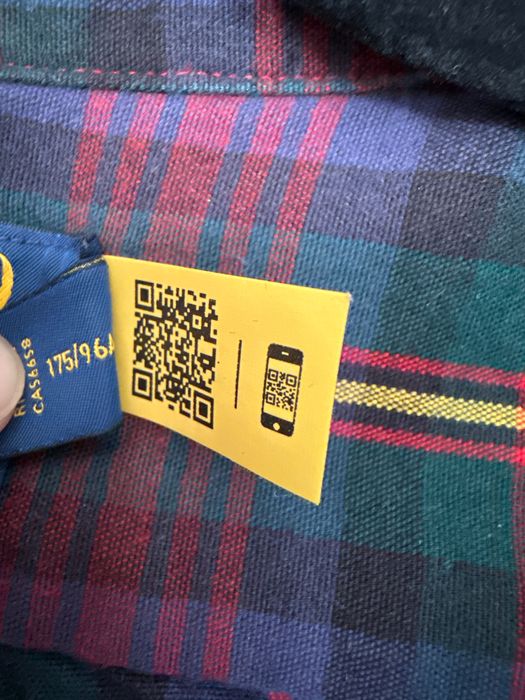 Ralph Lauren Polo чисто нова риза с QR код, размер М, оригинална