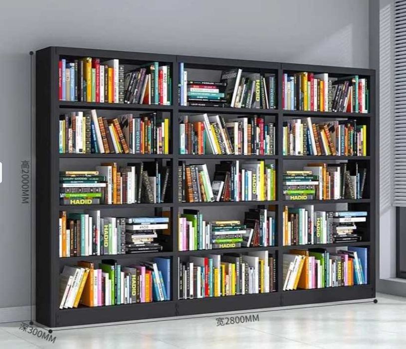 Стальной книжный стеллаж, po‘latdan kutubxona javoni