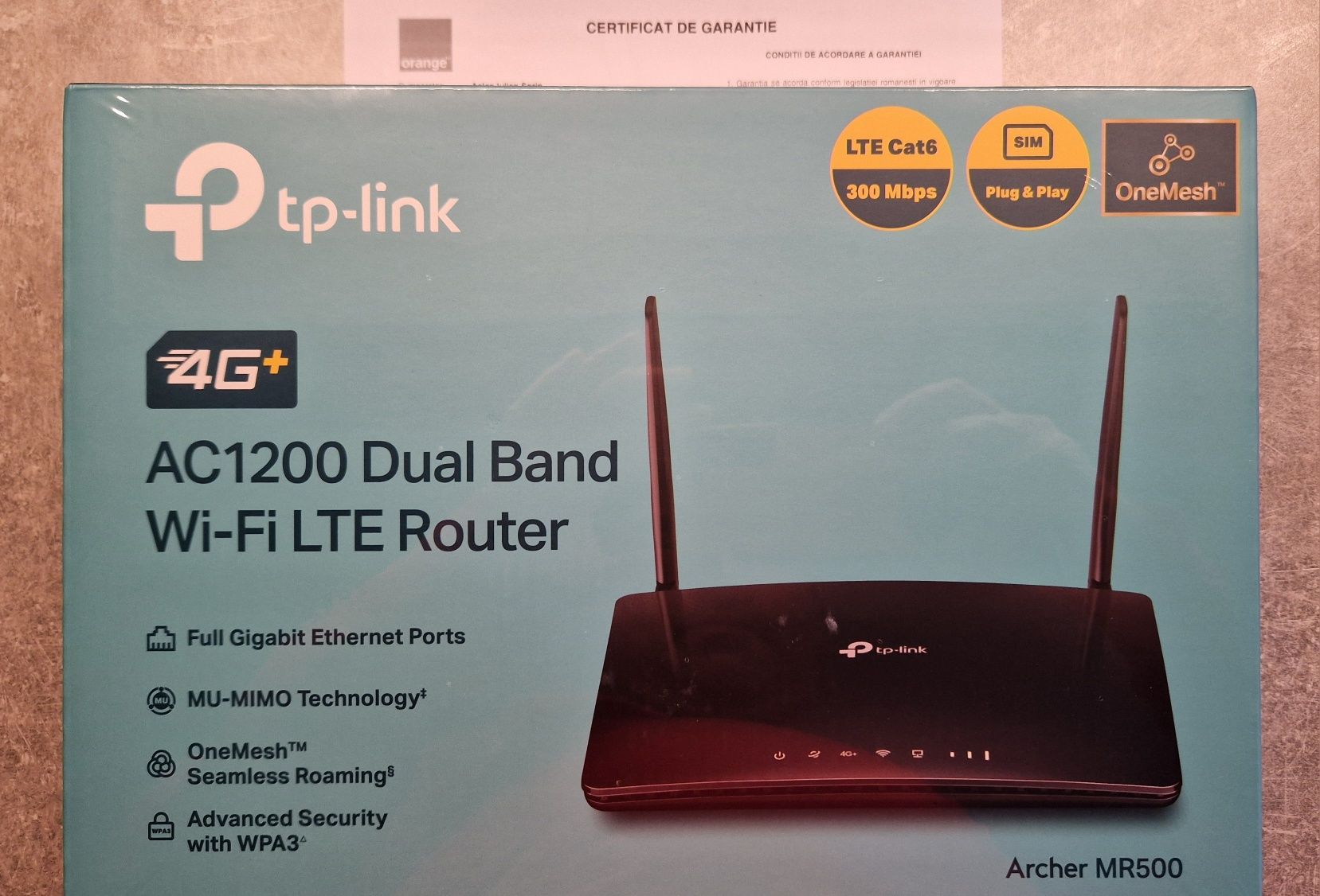 Router MR500 4G+ TPlink sigilat garanție