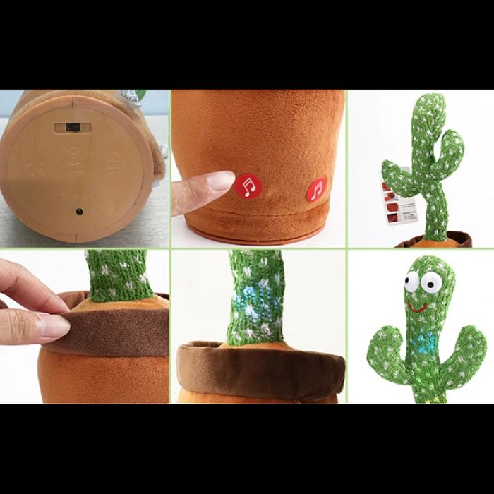 Jucarie de plus Cactus dansator cu acumulator